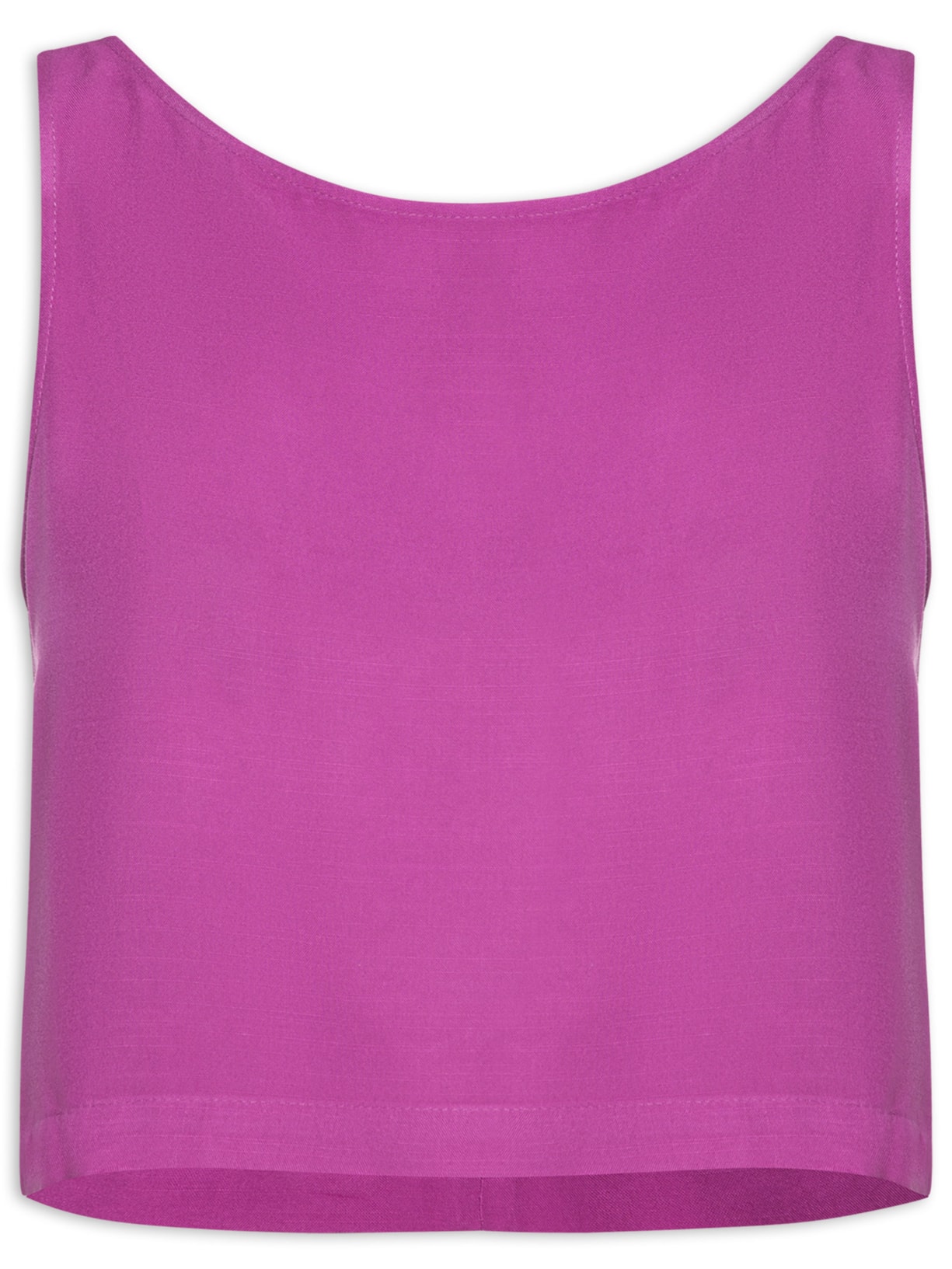 Top Cropped Rolote Costas Roxo Maria Filó
