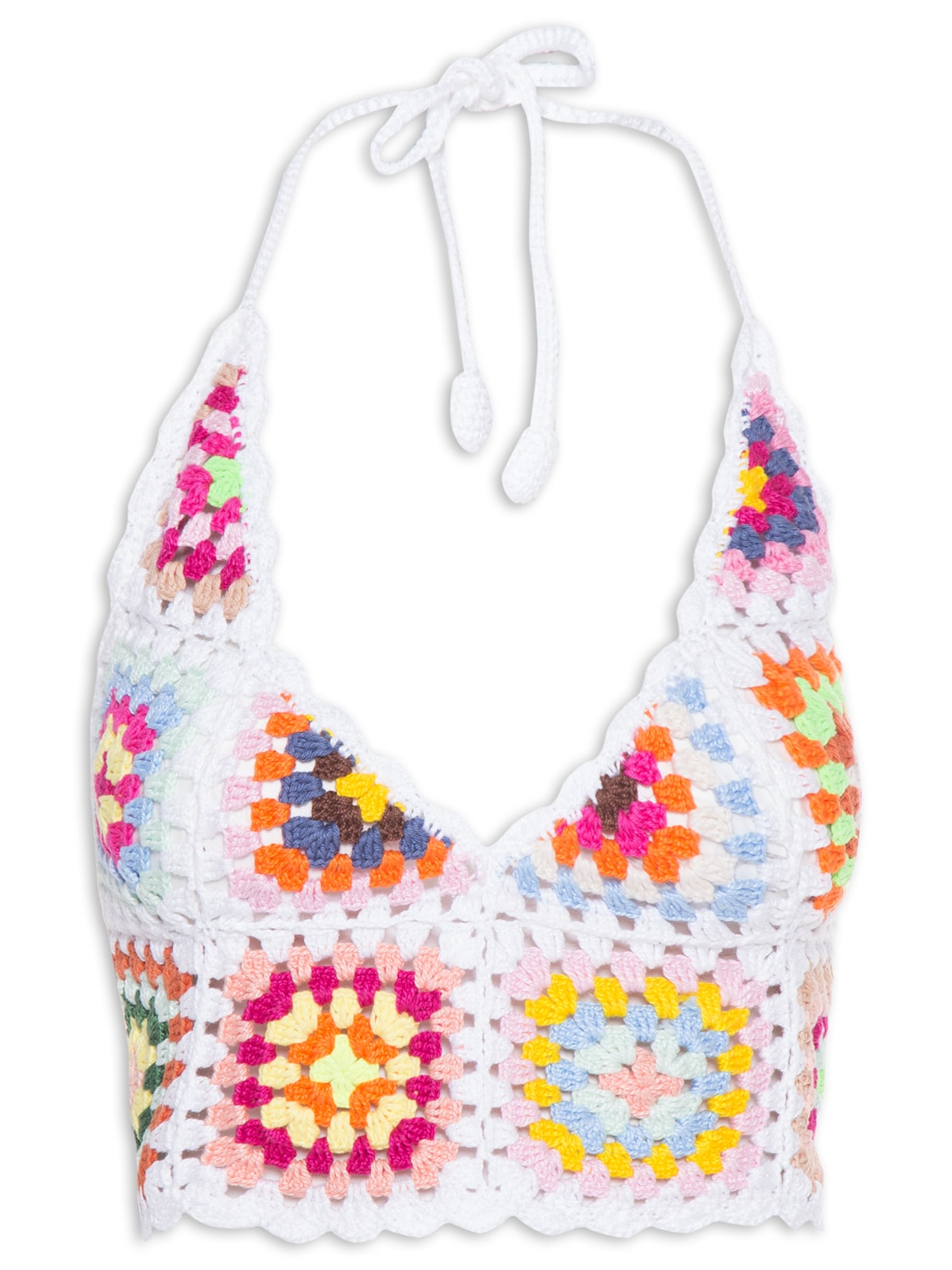 Top Cropped Squares - Rosa