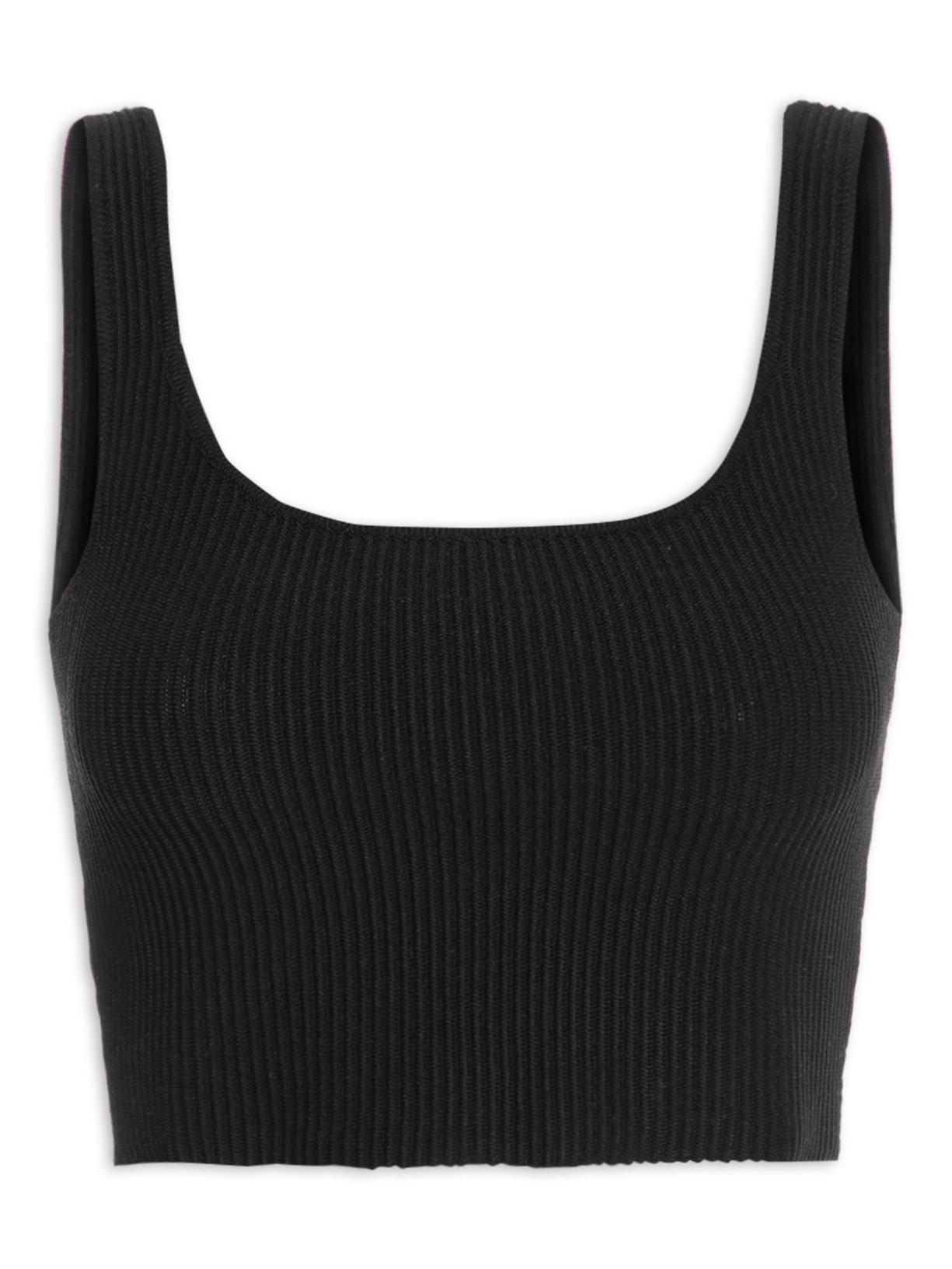 Top Cropped Zola Tricot - Preto