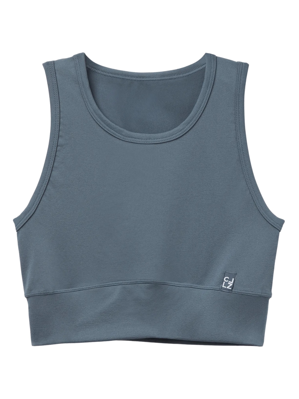 Top Cruzado Liso Azul Calzedonia