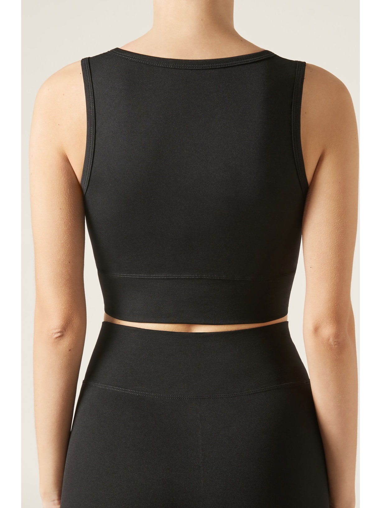 Top Cruzado Liso Preto Calzedonia