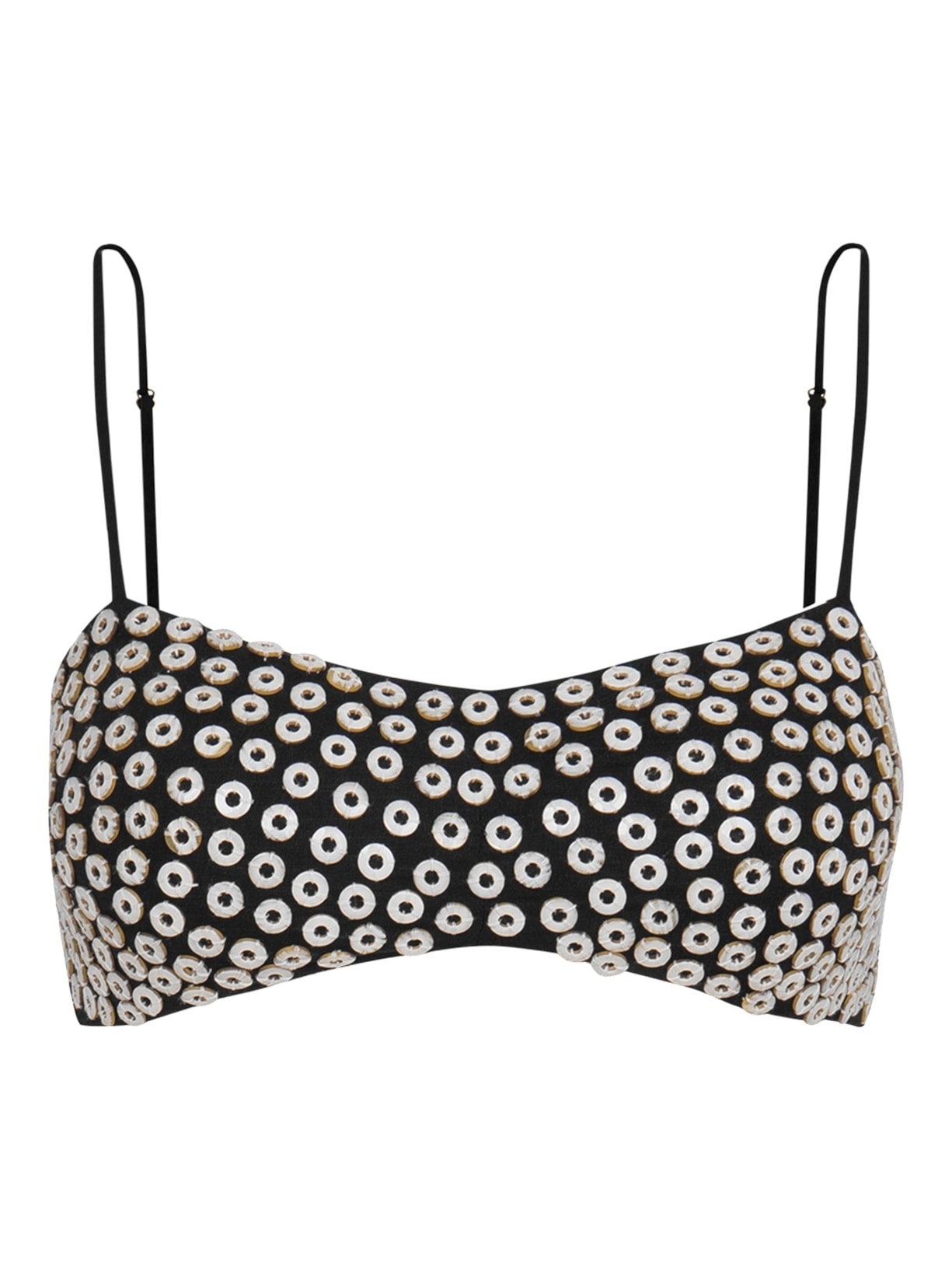 Top Curto Gwen Detalhe - Preto