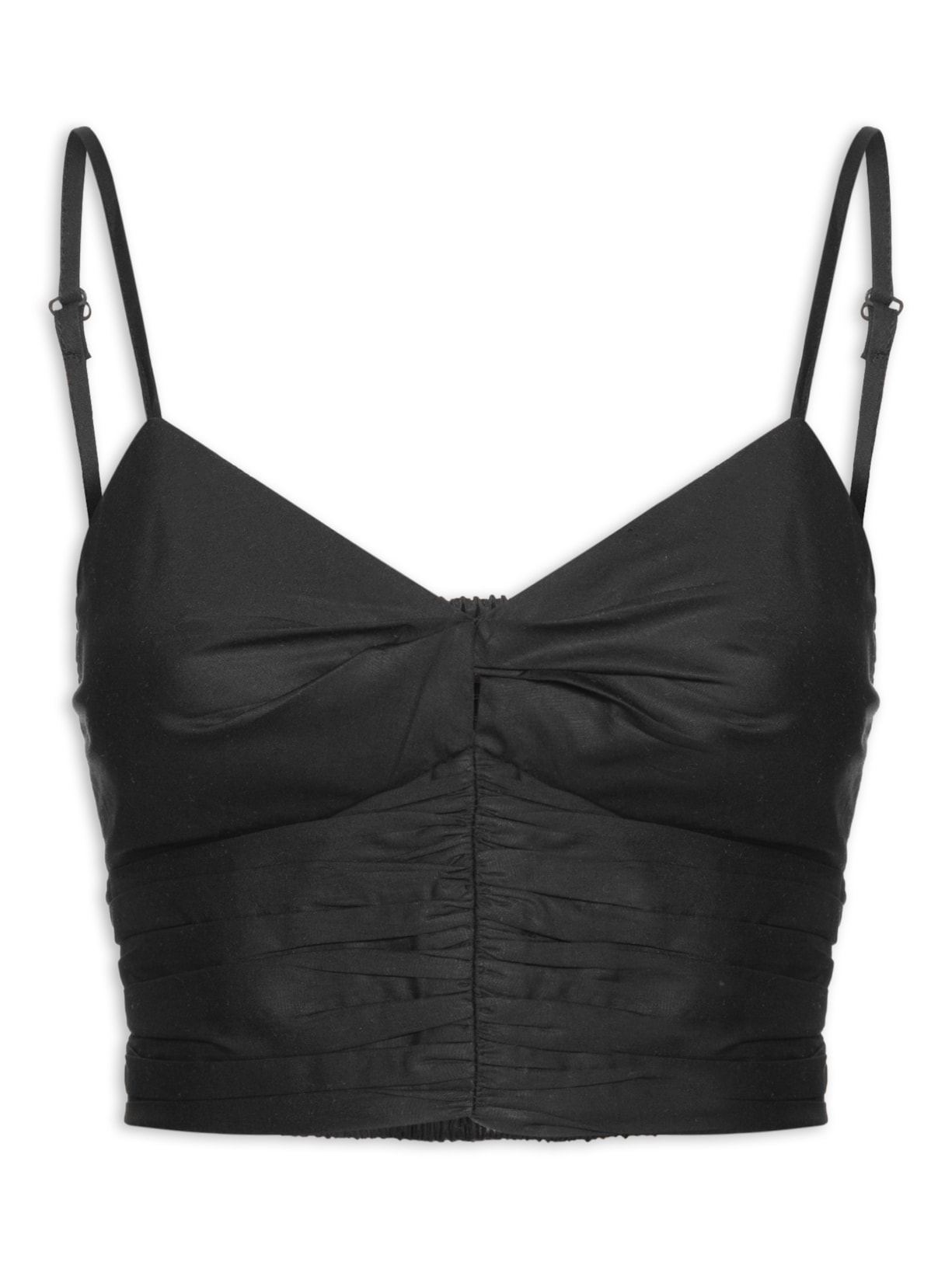 Top De Algodão - Preto