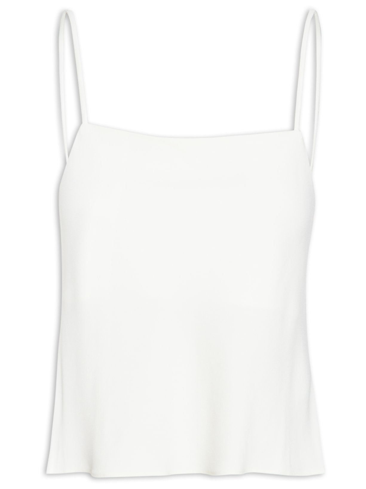 Top De Crepe Com Alcinhas Off White Animale