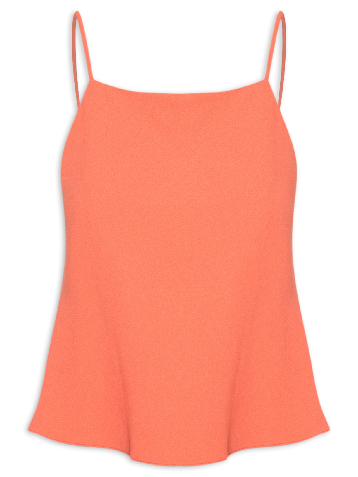 Top De Crepe Com Alcinhas Sering - Laranja