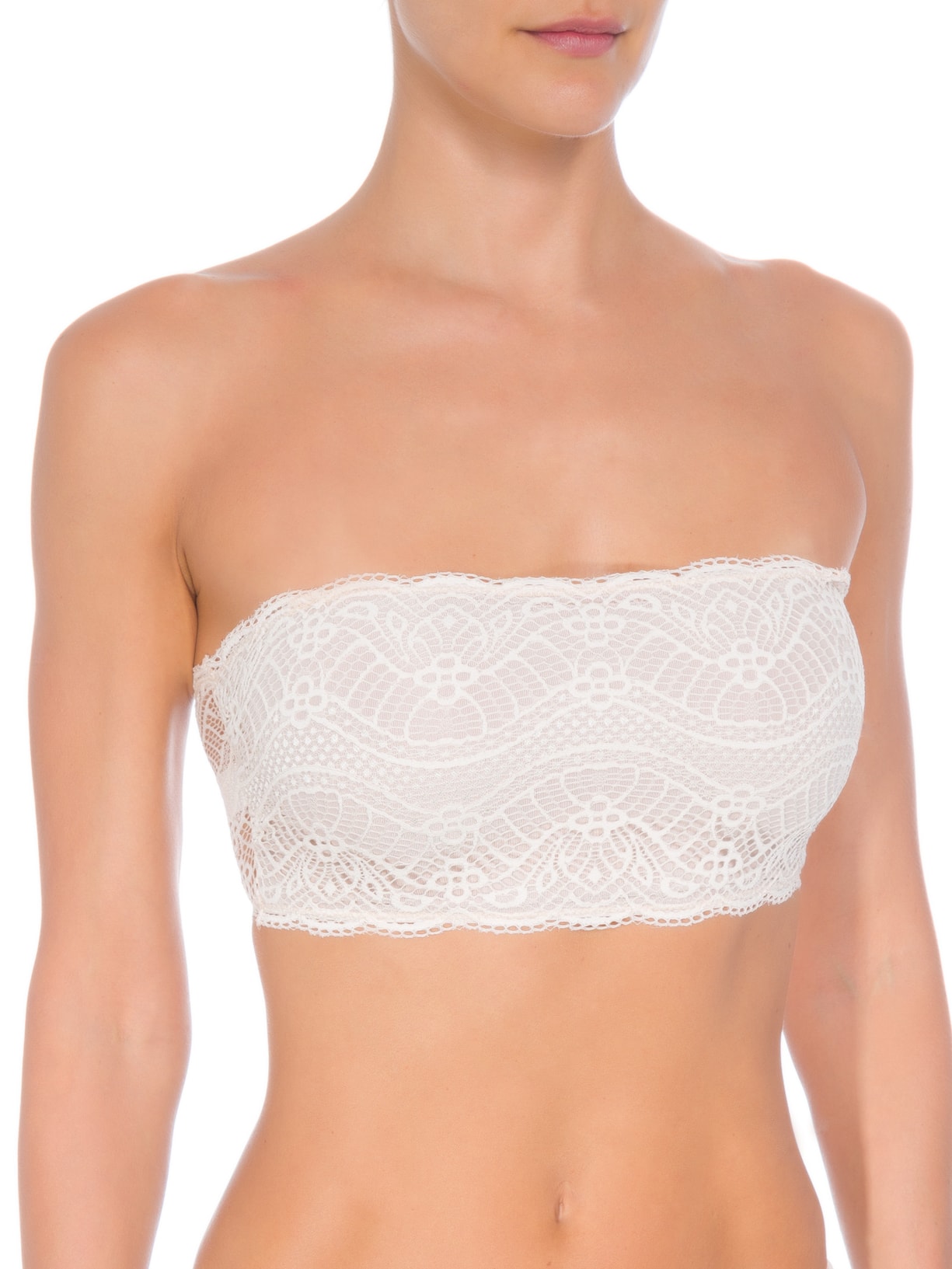 Top De Renda Bege Valisere