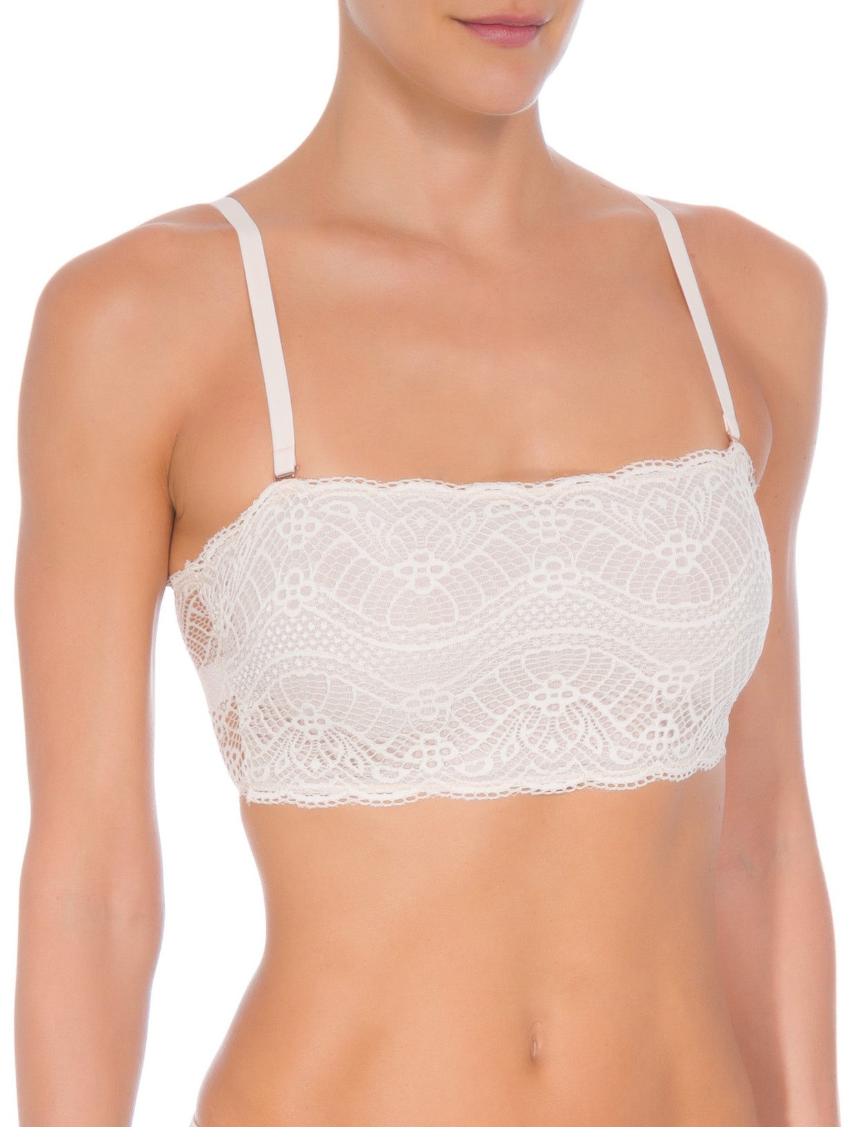 Top De Renda Bege Valisere