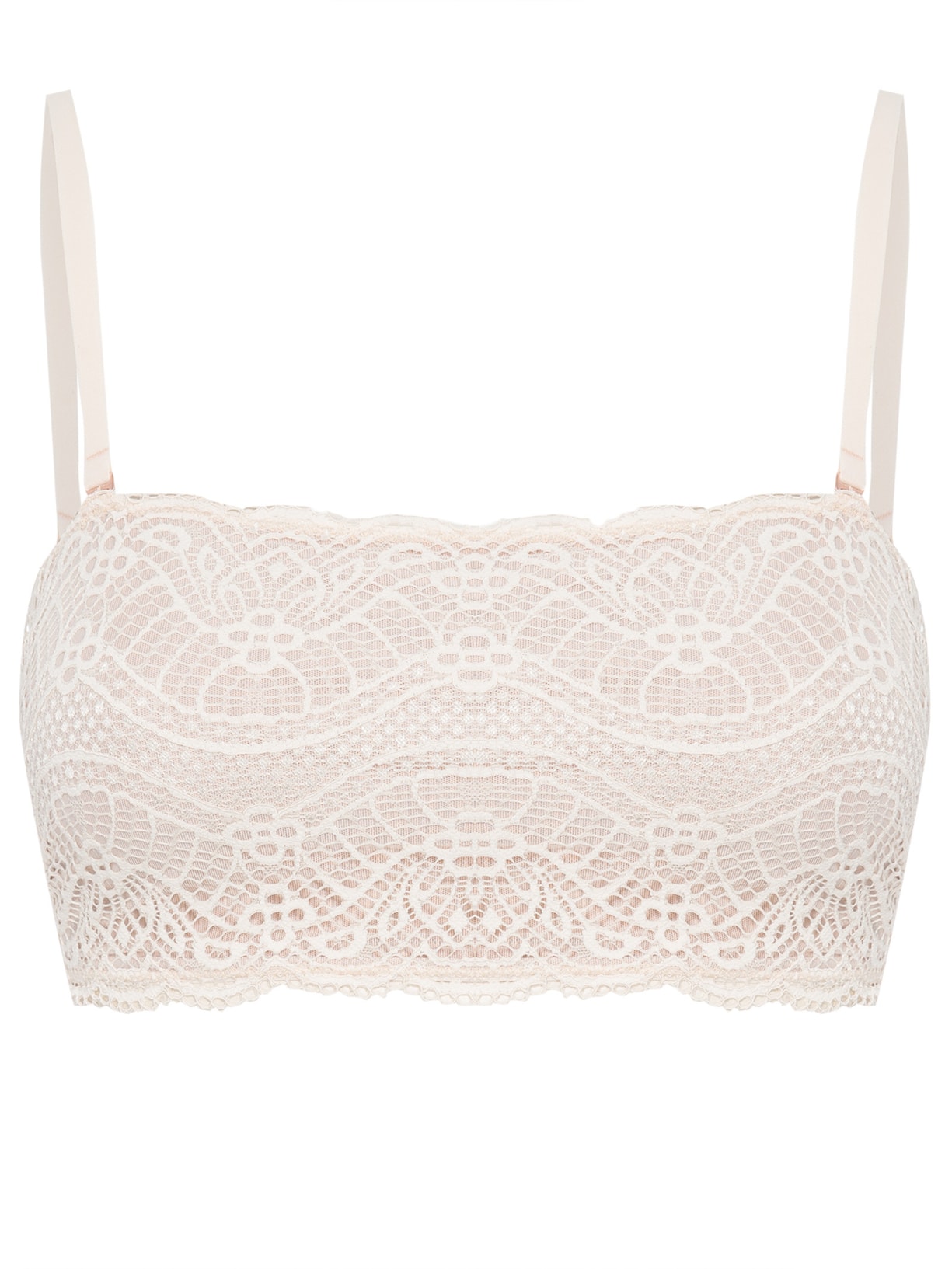 Top De Renda Bege Valisere