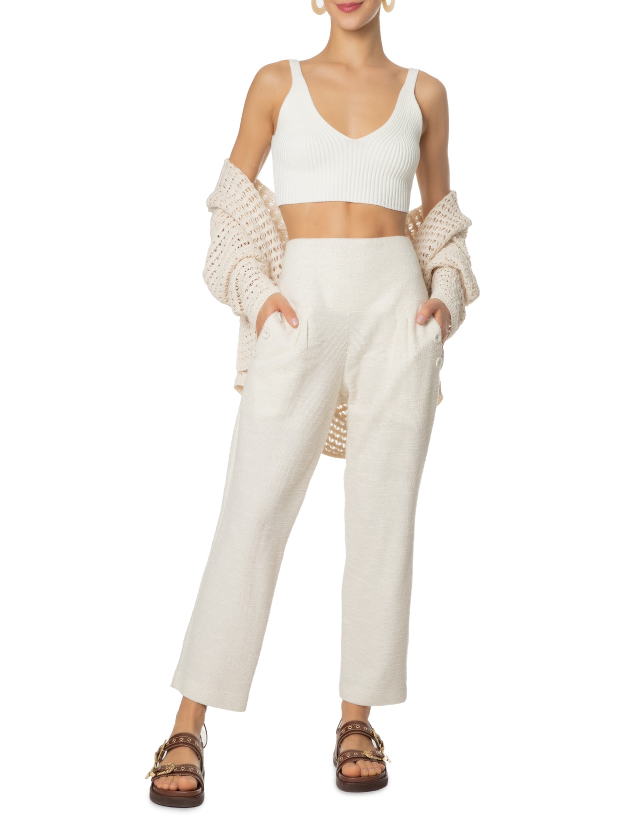 Top De Tricot Off White Anselmi