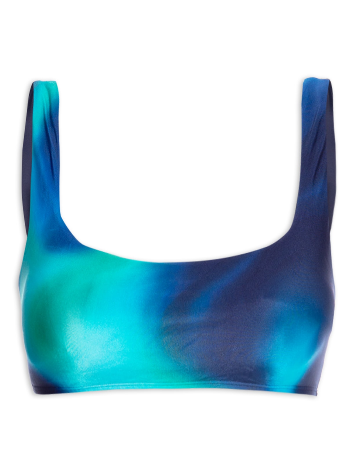 Top Decote Quadrado - Azul