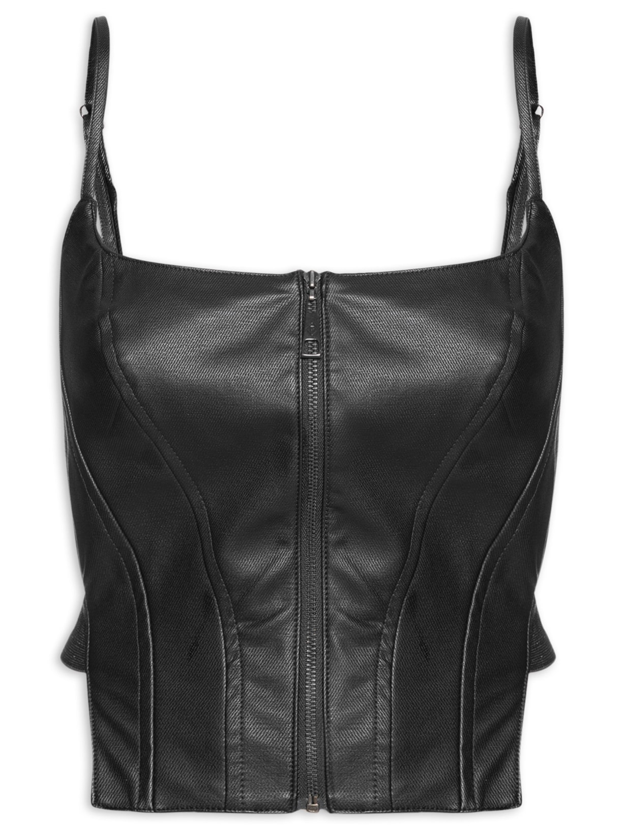 Top Detalhe Tule - Preto