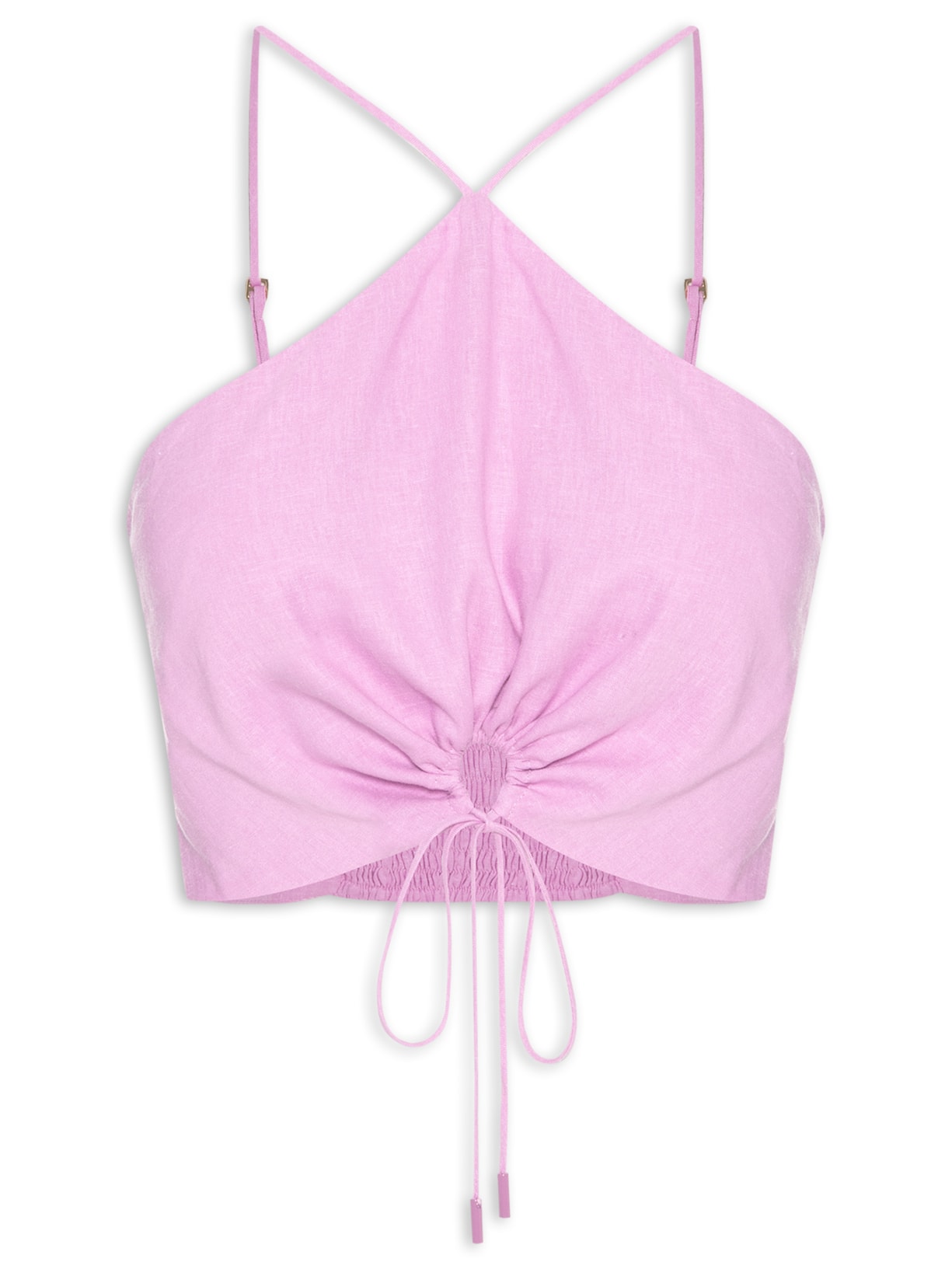 Top Detalhe Vazado Frente - Lilás