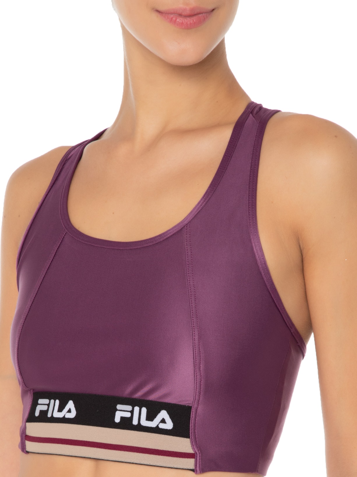Top Double Elastic Roxo Fila