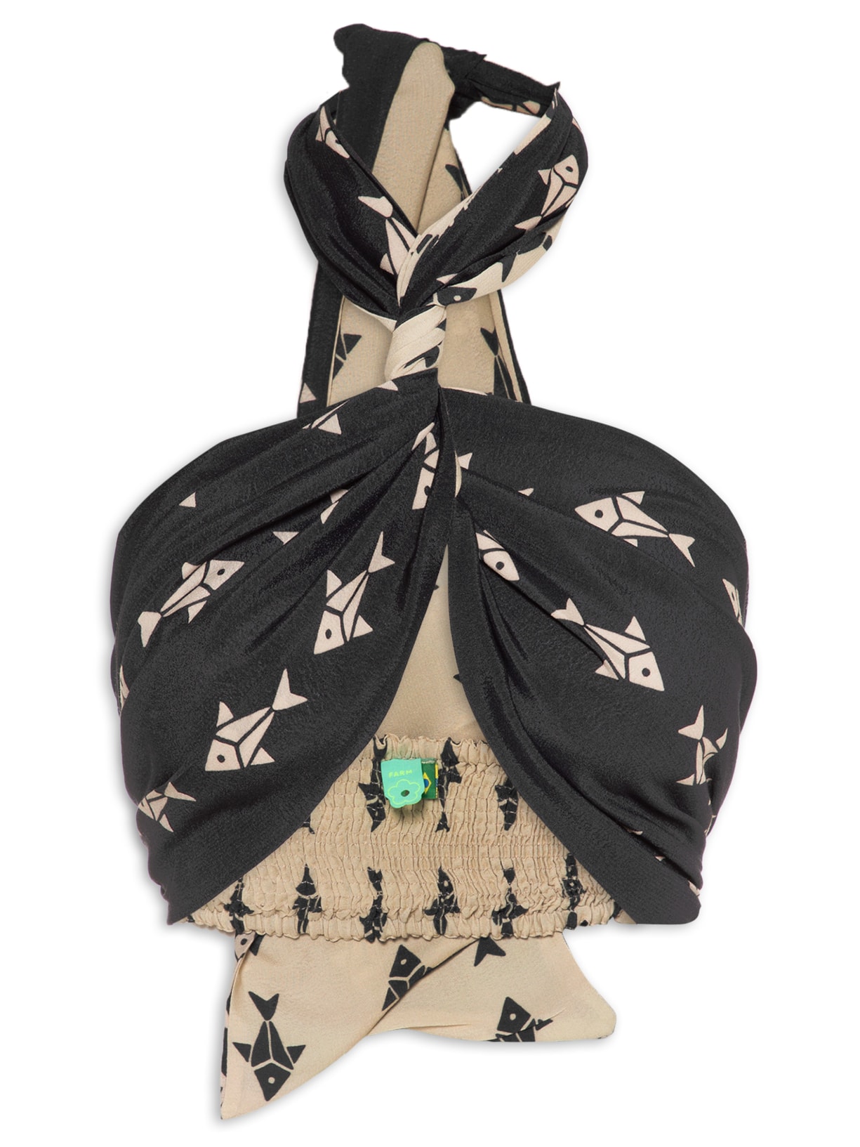 Top Double Peixinhos - Preto