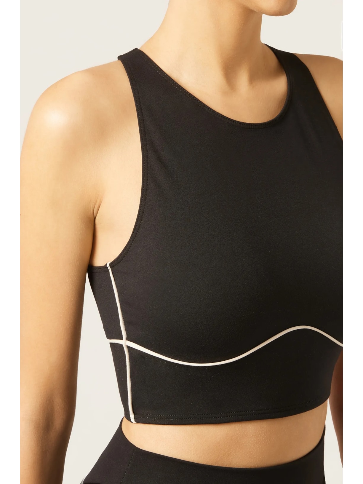 Top Efeito Debrum Soft Touch Preto Calzedonia