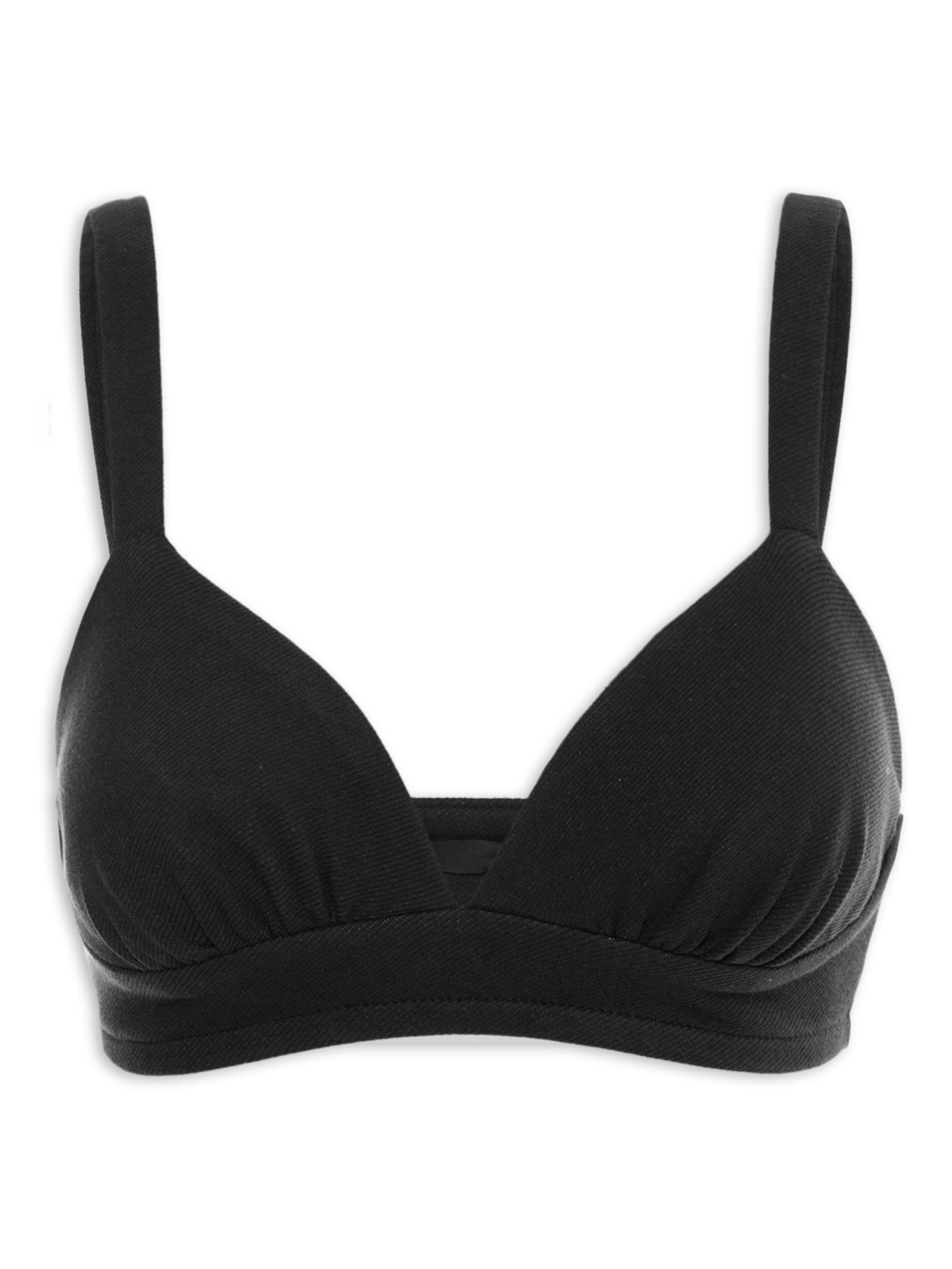 Top Em Malha Estruturada - Preto