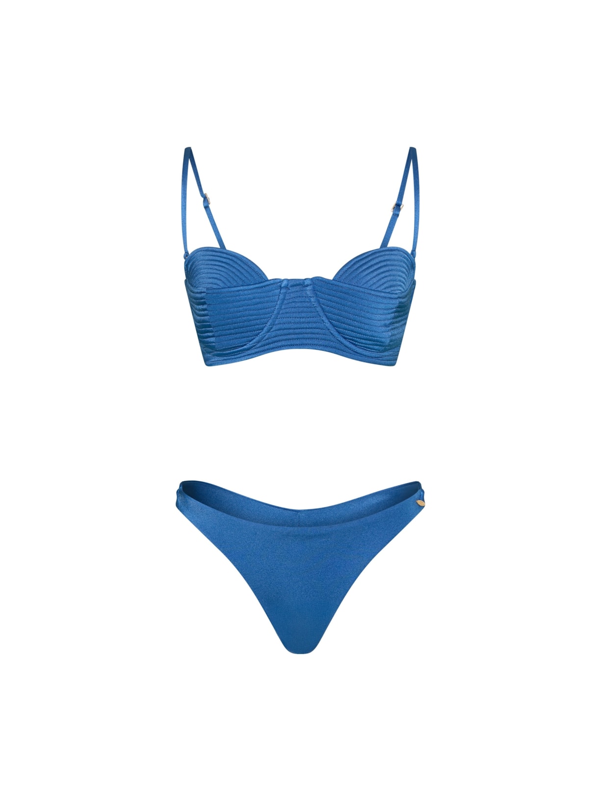 top em matelassê orla azul Suntime