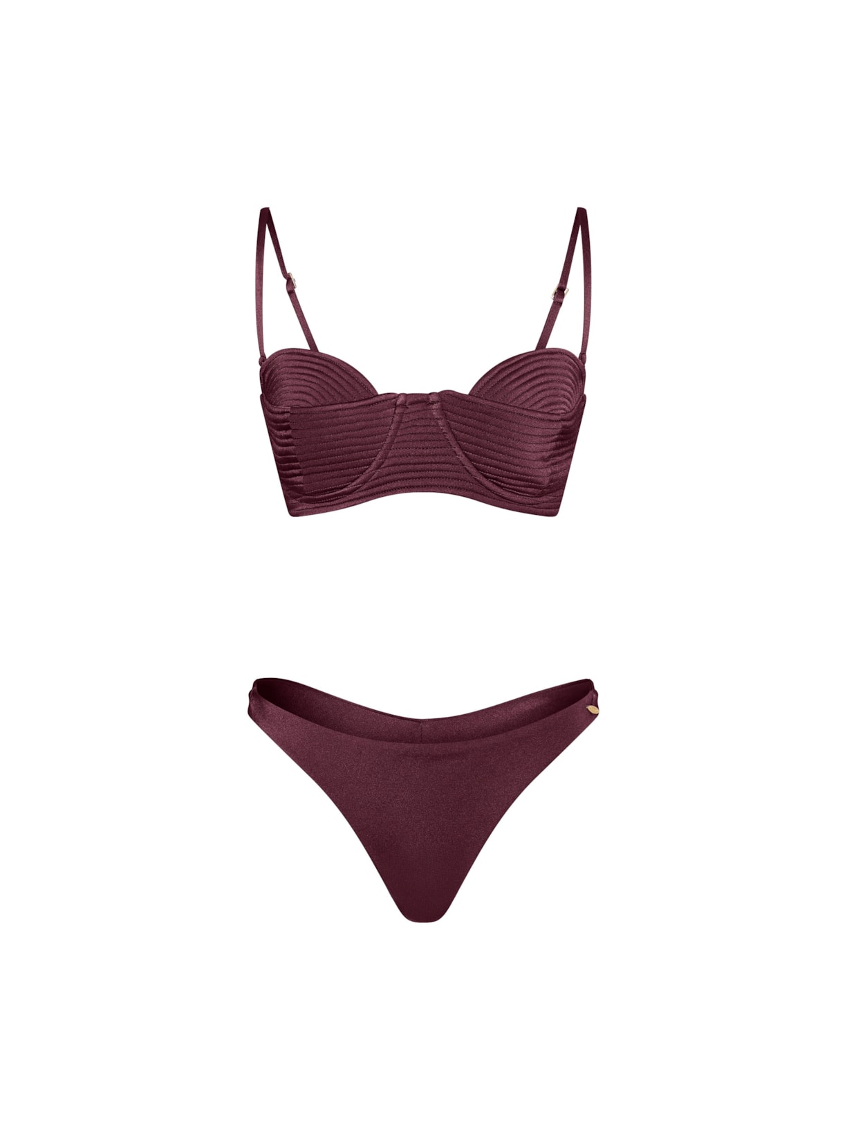 top em matelassê orla cabernet Suntime