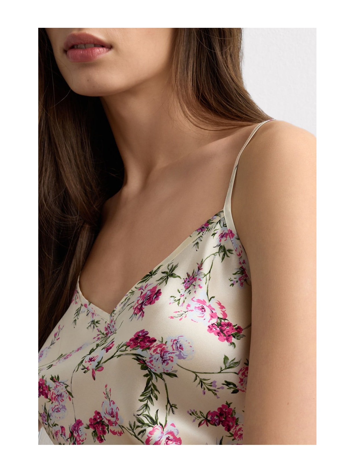 Top Em Seda Pretty Flowers Rosa Intimissimi