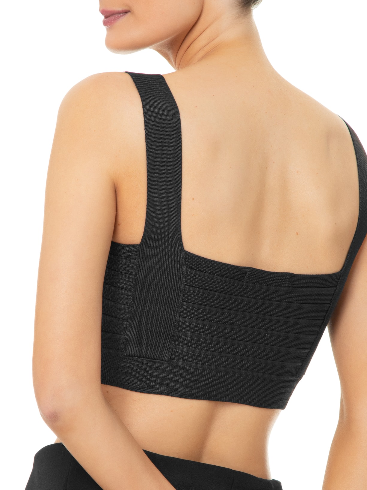 Top Em Tricot Nervura Preto '2Essential