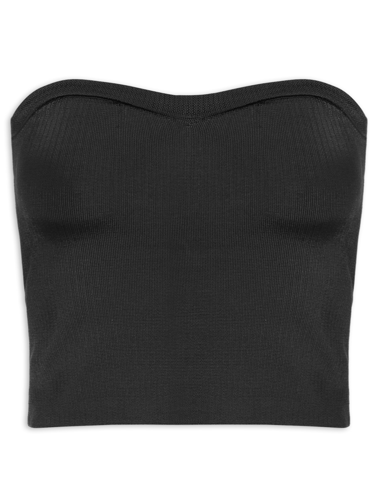 Top Em Tricot - Preto