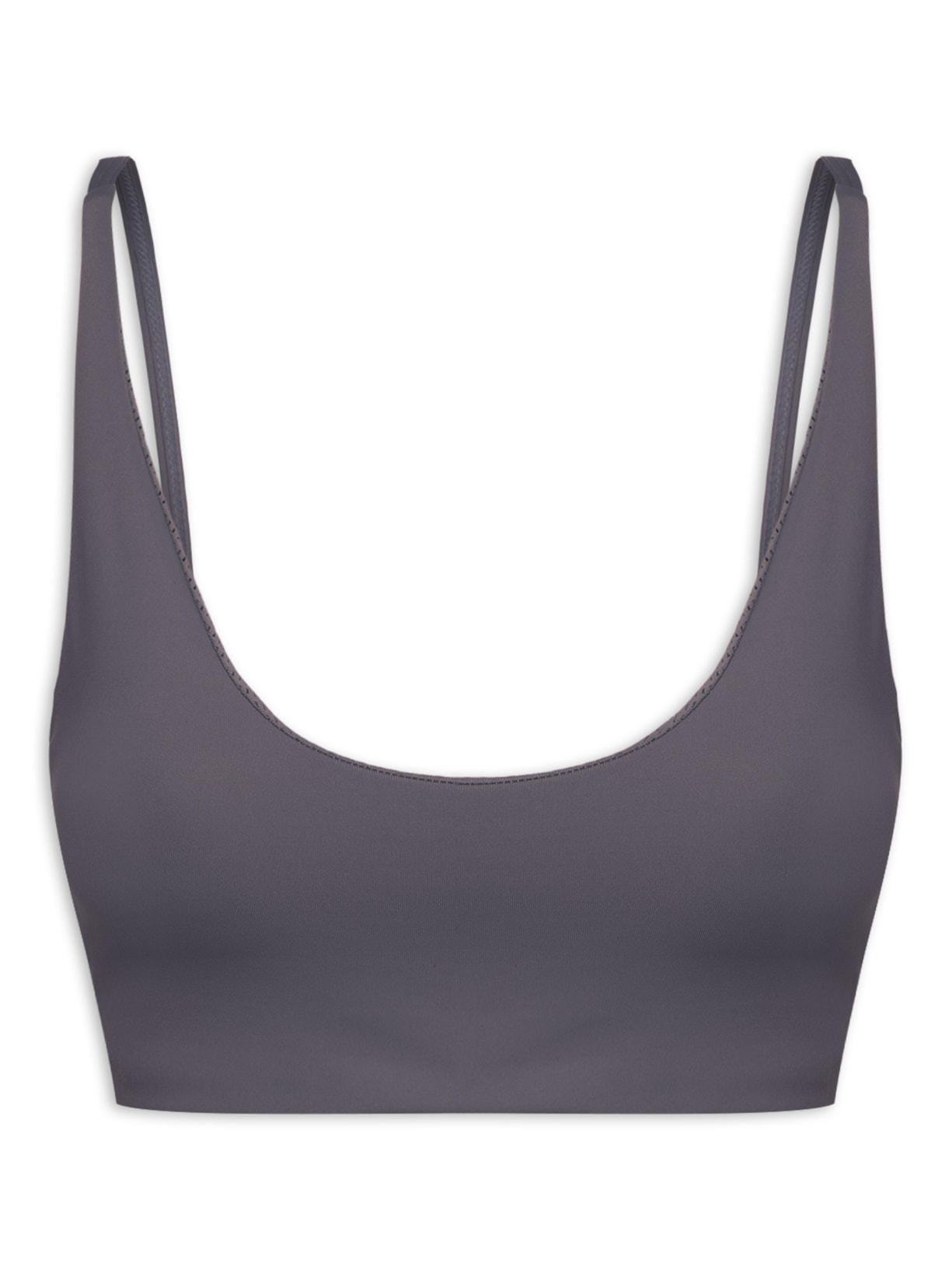 Top Esportivo Alça Regulável - Cinza