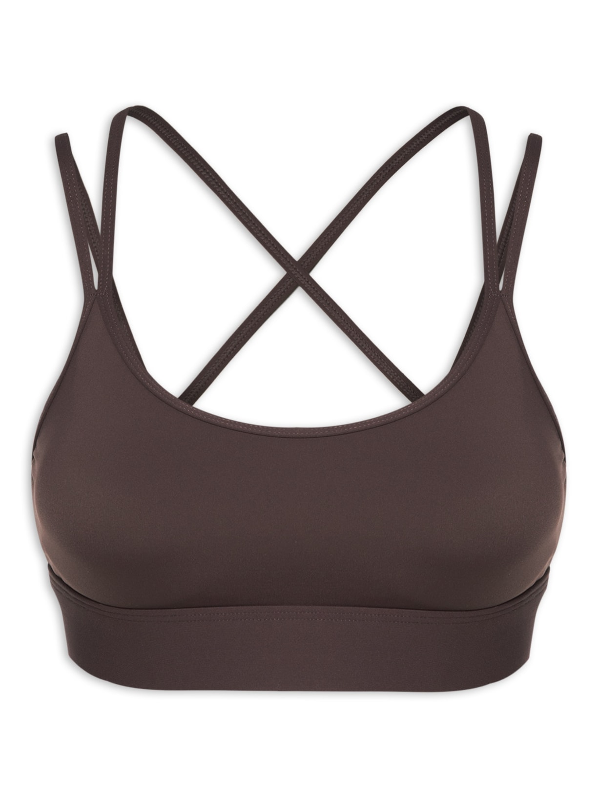 Top Esportivo Alta Sustentação Easy Care - Marrom