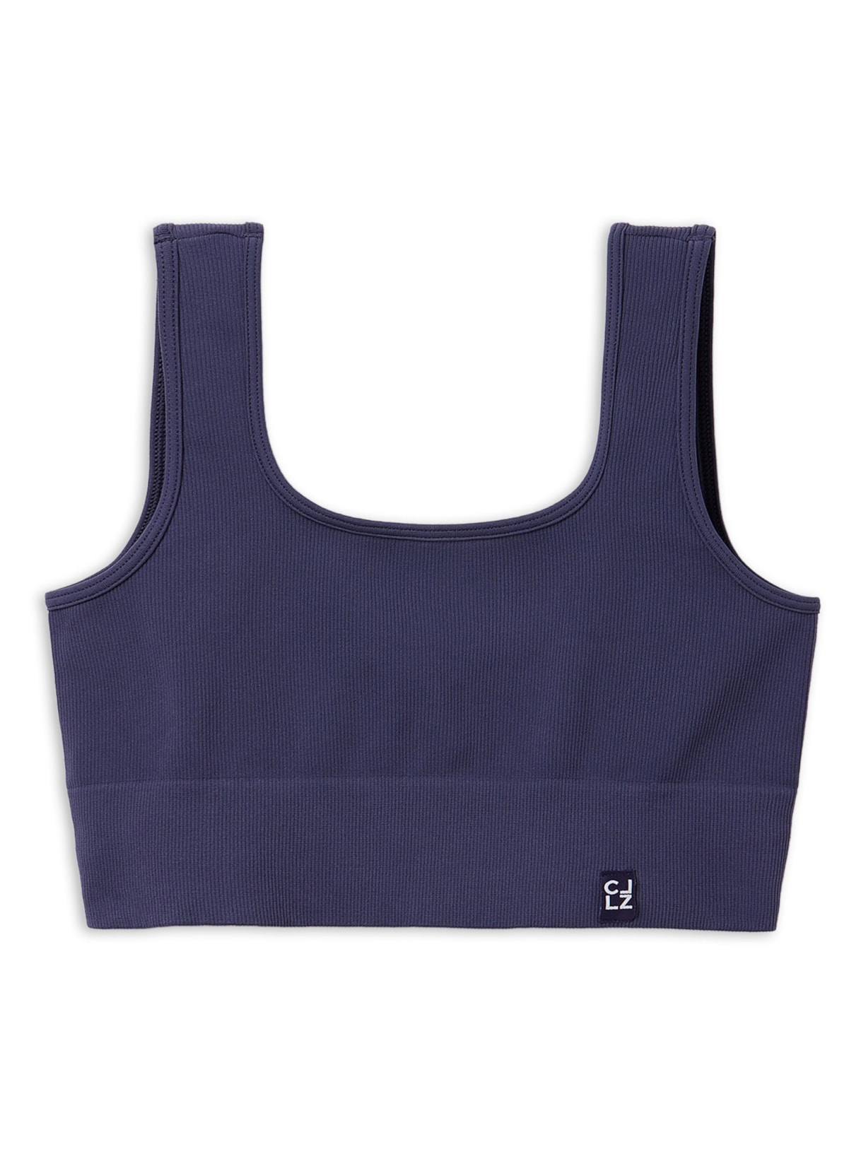 Top Esportivo Canelado Sem Costuras - Azul