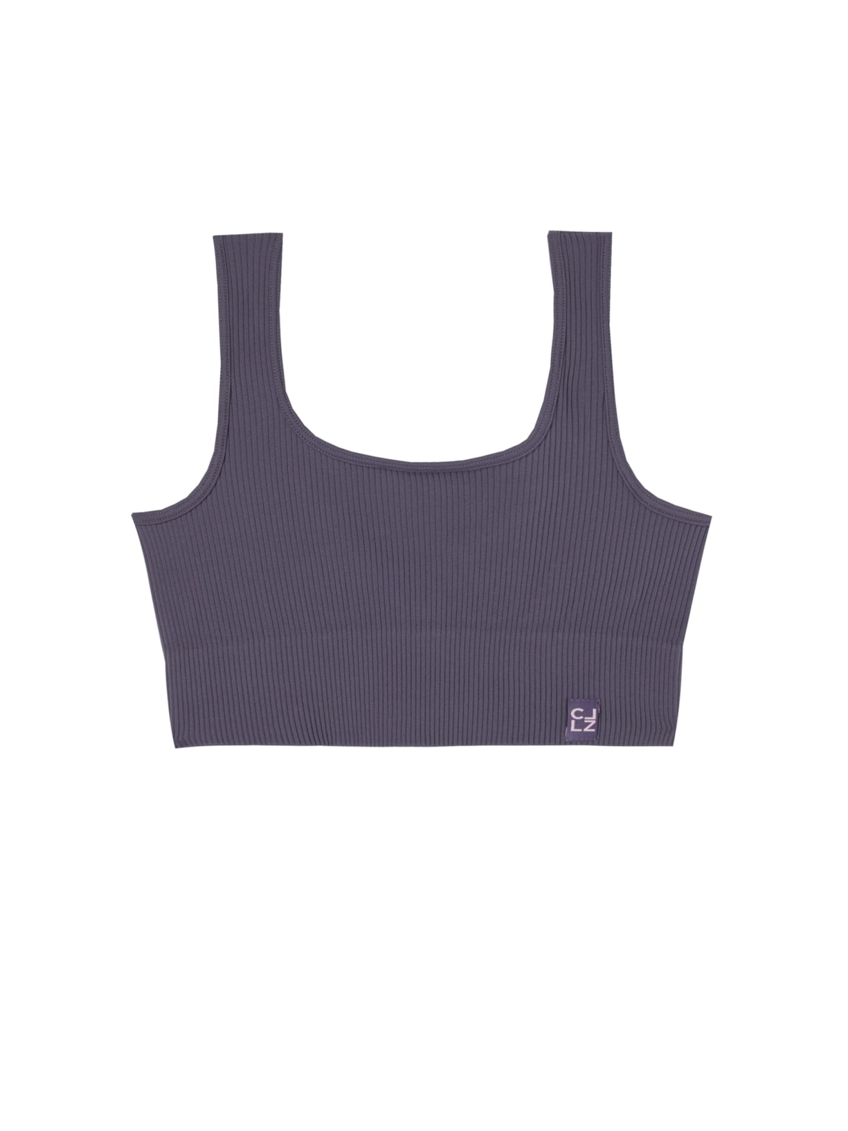 Top Esportivo Canelado Sem Costuras - Cinza