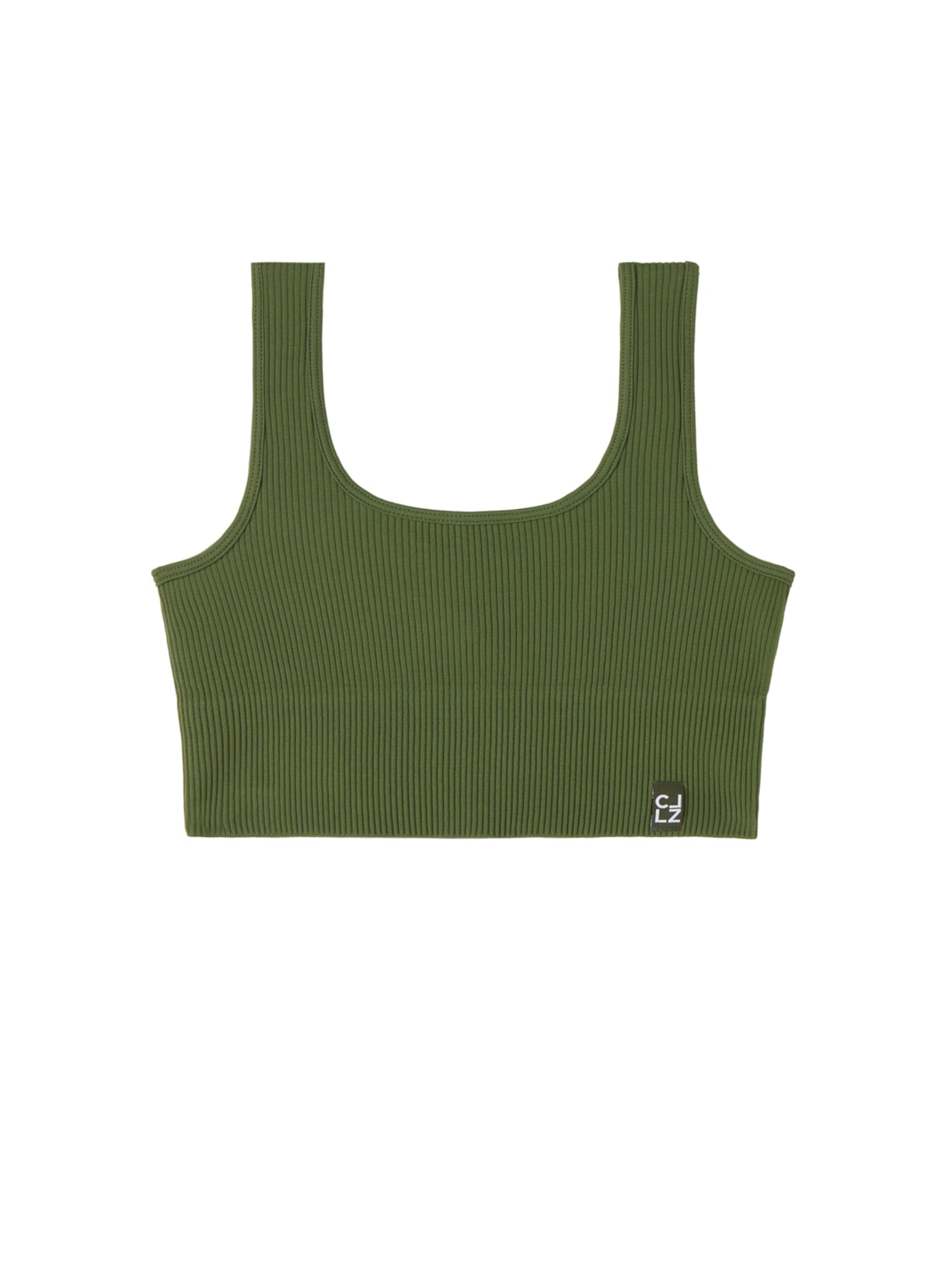 Top Esportivo Canelado Sem Costuras - Verde