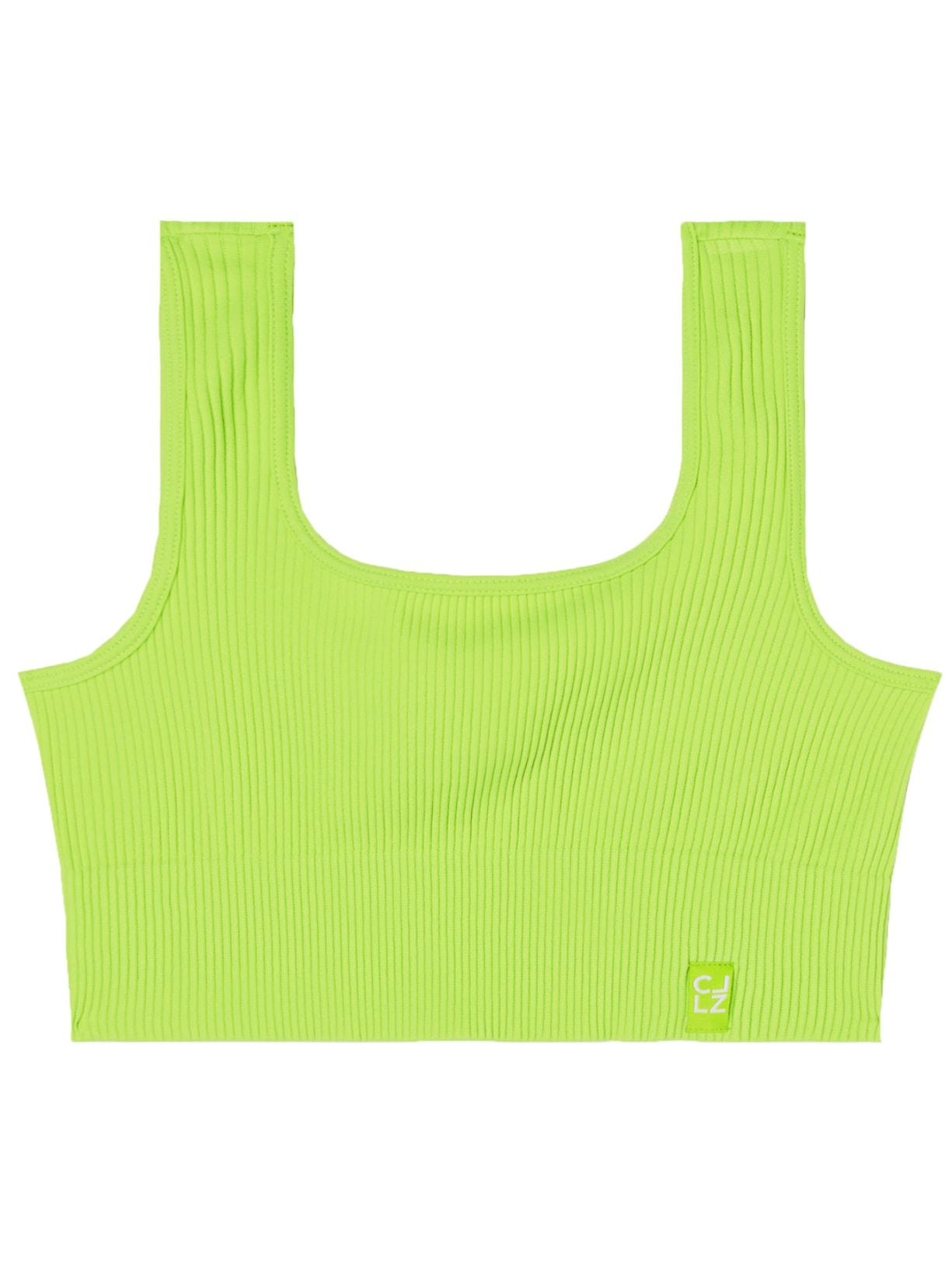 Top Esportivo Canelado Sem Costuras Verde Calzedonia