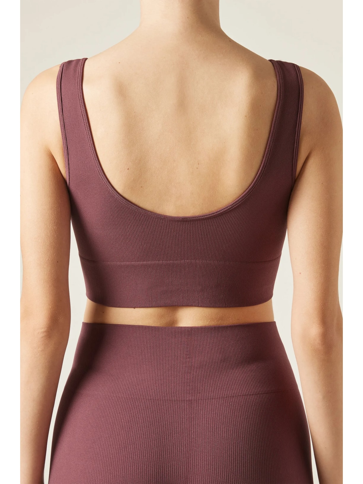 Top Esportivo Canelado Sem Costuras Vermelho Calzedonia