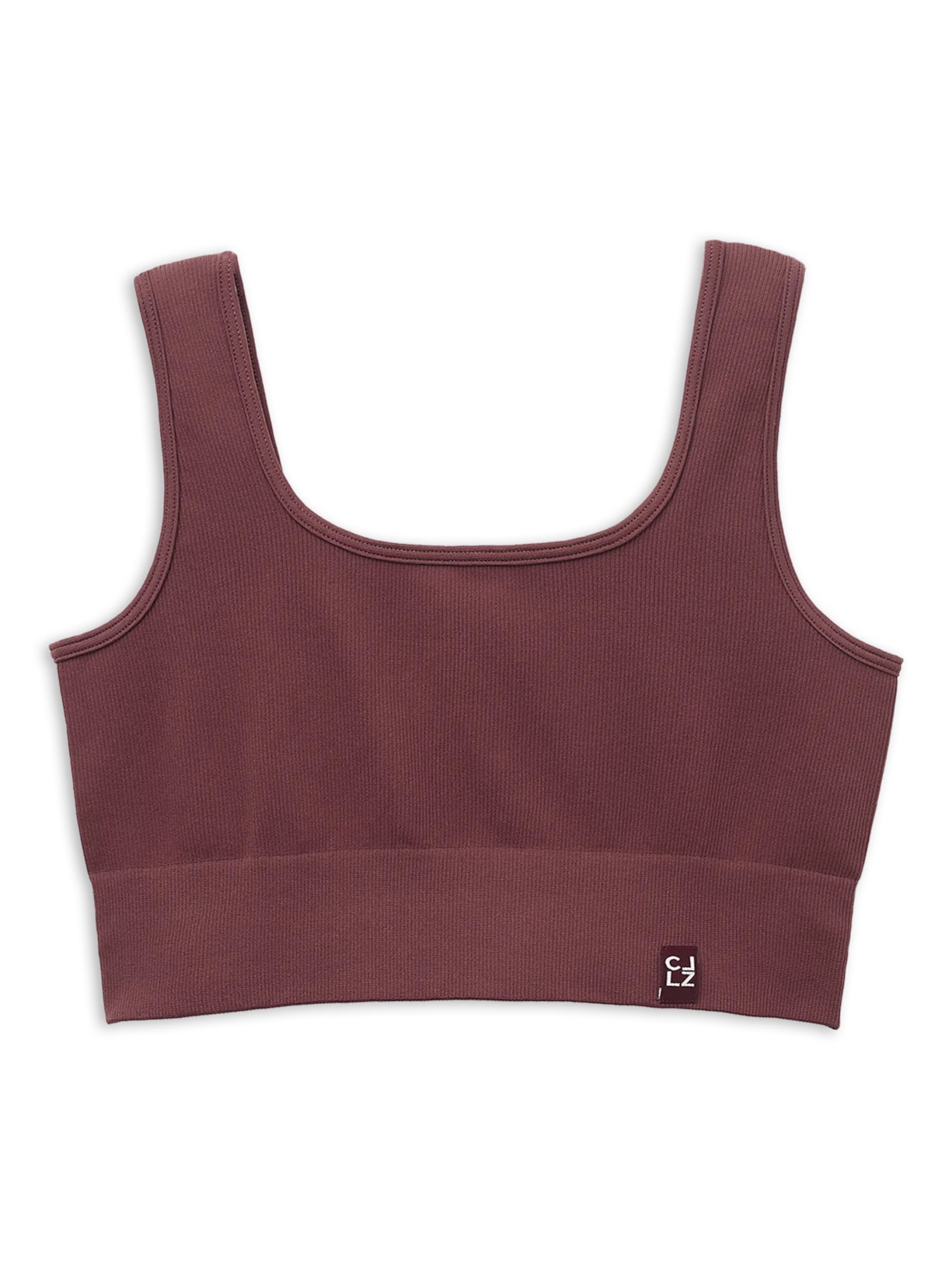 Top Esportivo Canelado Sem Costuras Vermelho Calzedonia