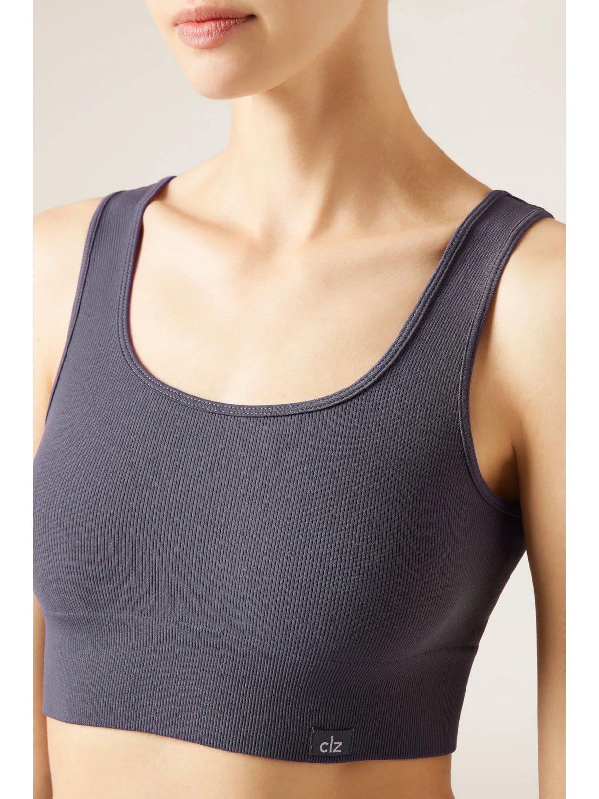 Top Esportivo Seamless Cinza Calzedonia