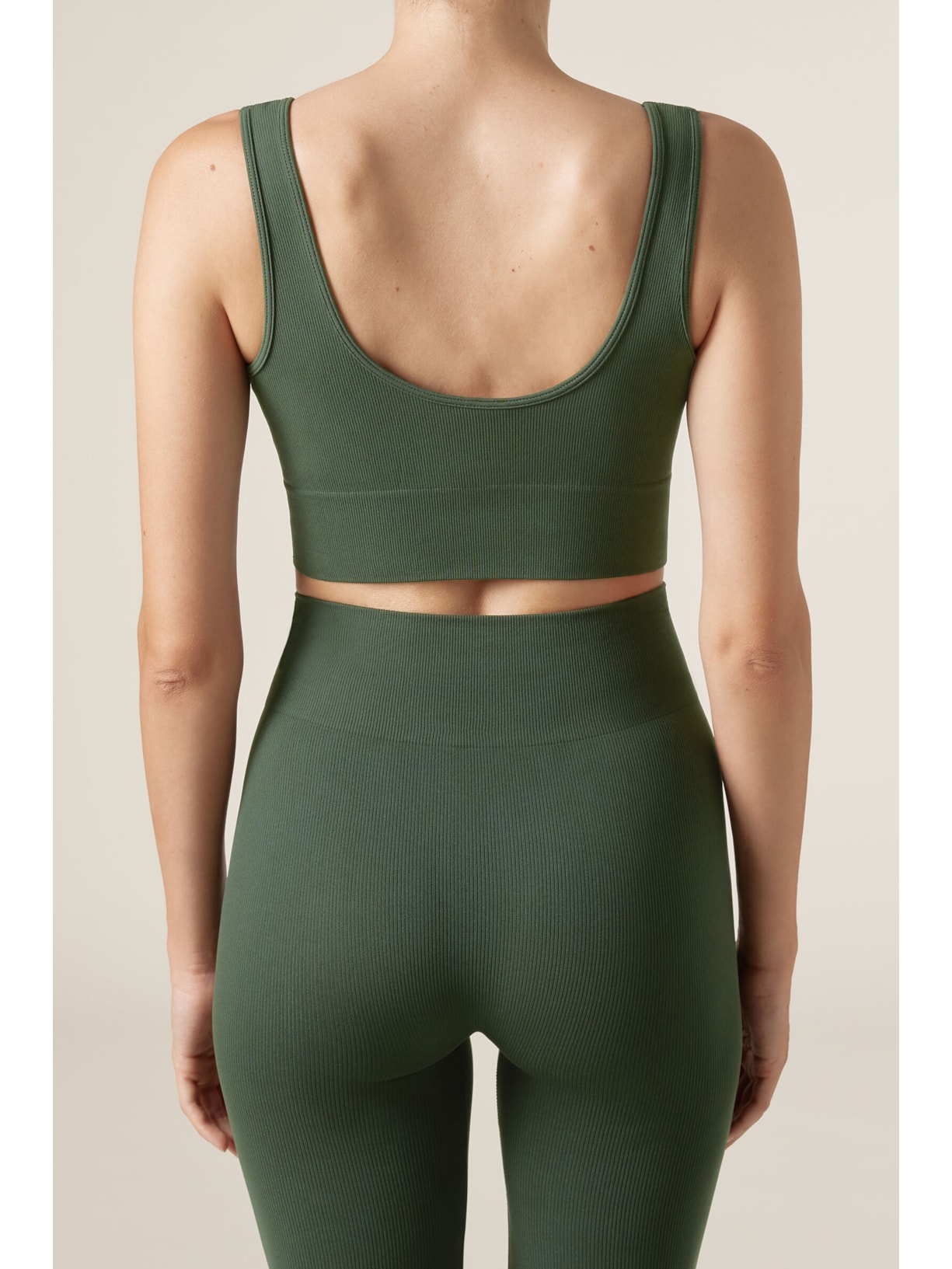 Top Esportivo Sem Costuras Verde Calzedonia