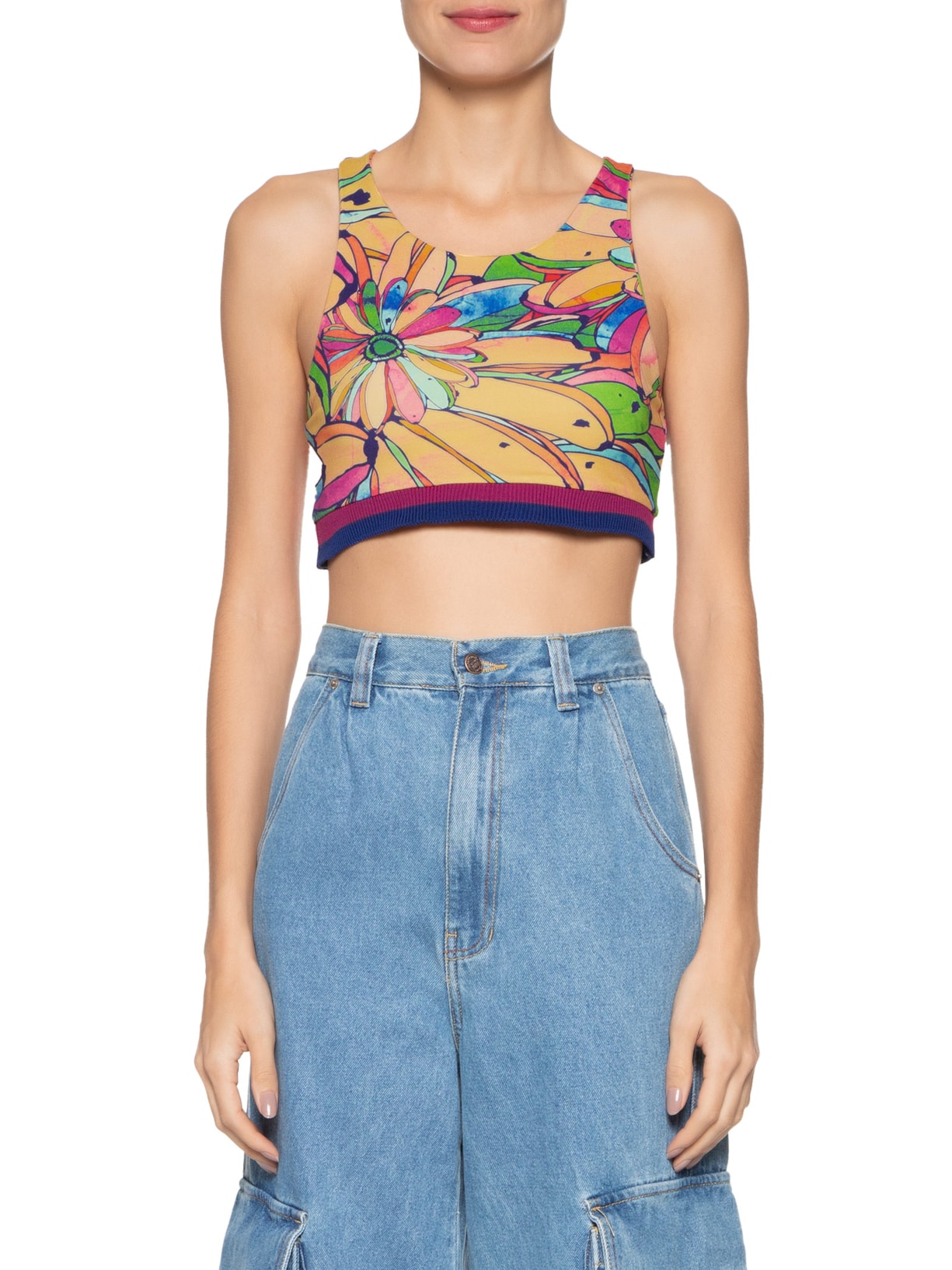 Top Esportivo Sonho De Banana Amarelo Farm