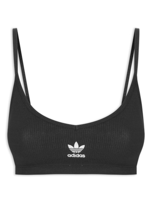 Top Essential Rib Bralet - Preto