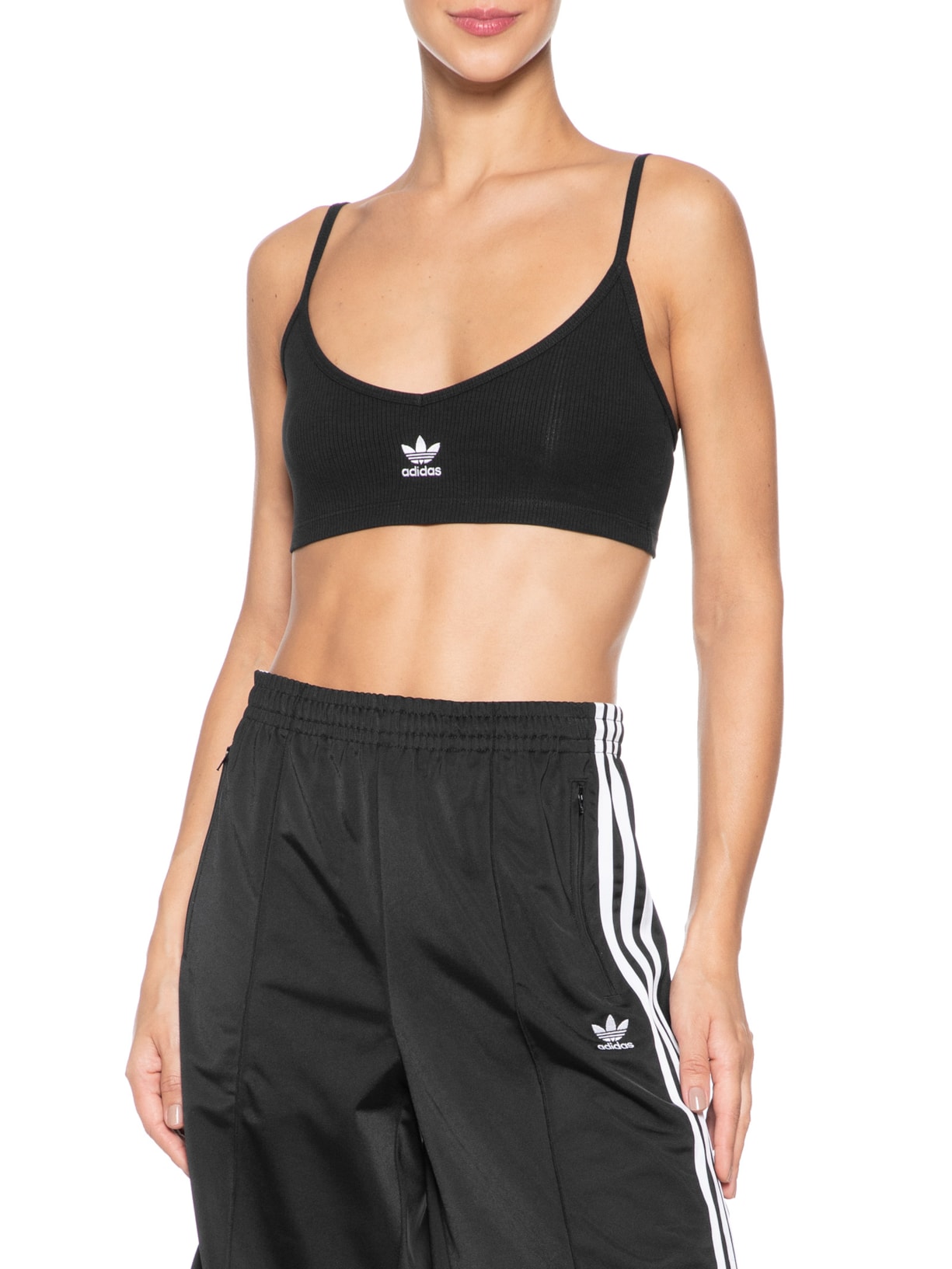 Top Essential Rib Bralet Preto Adidas Originals