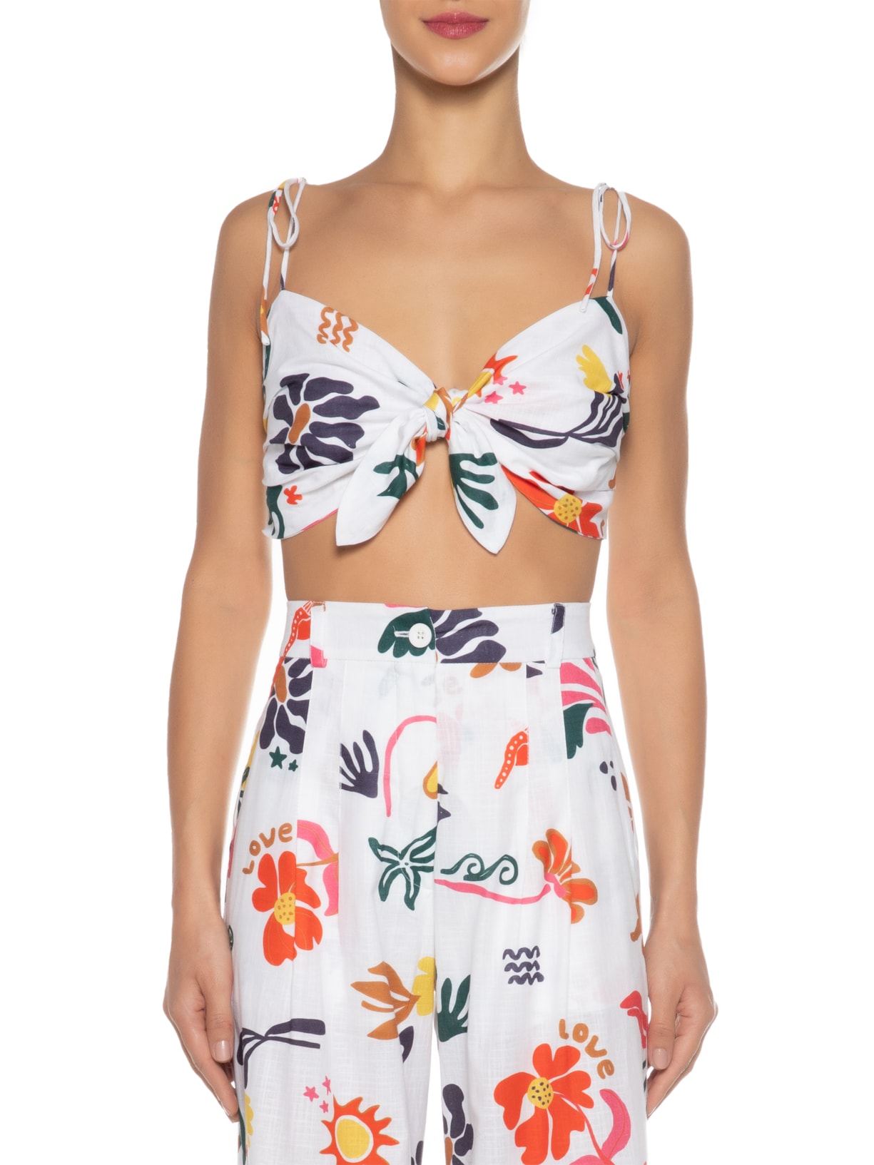 Top Estampa Amar Branco Dress To