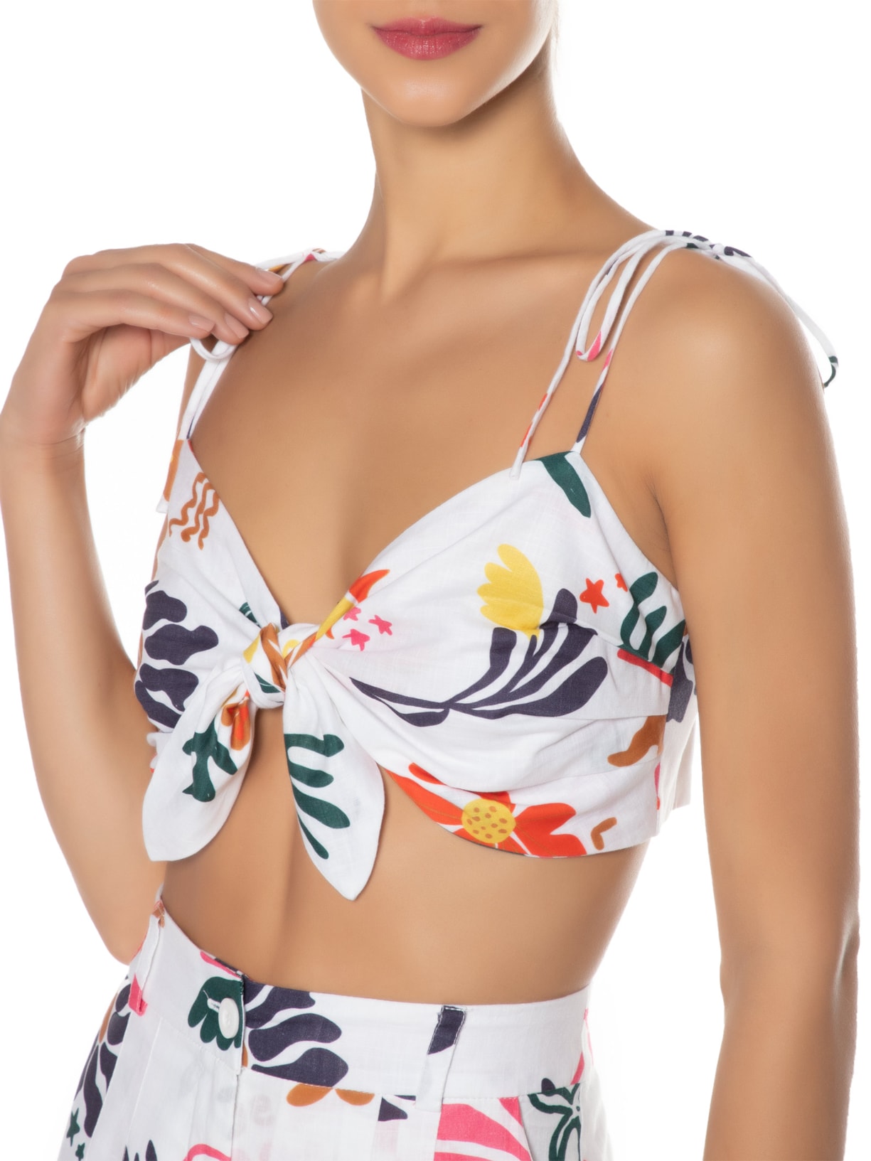 Top Estampa Amar Branco Dress To