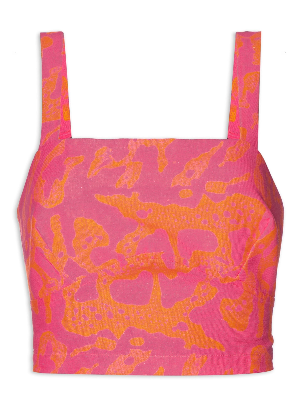 Top Estampa Espuma Magenta - Rosa