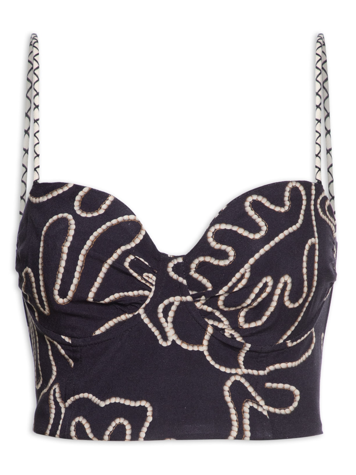 Top Estampa Mar - Azul