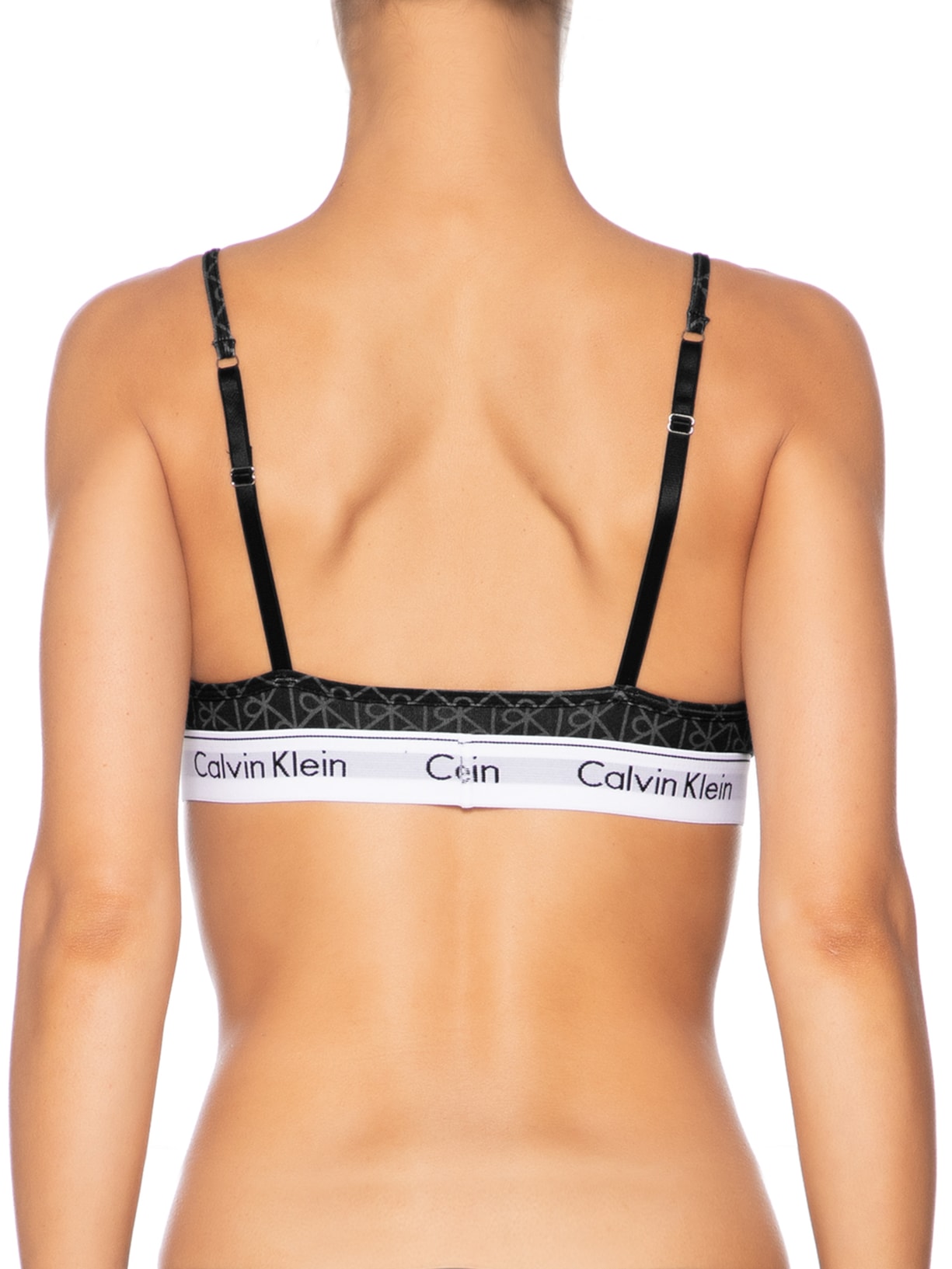 Top Estampado Modern Cotton Preto Calvin Klein Underwear