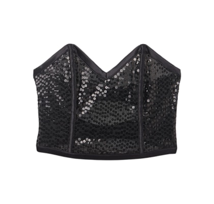 Top Estruturado See The Magic - Preto