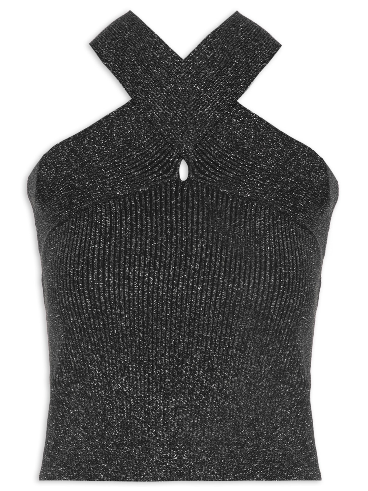 Top Fabricia Lurex - Preto