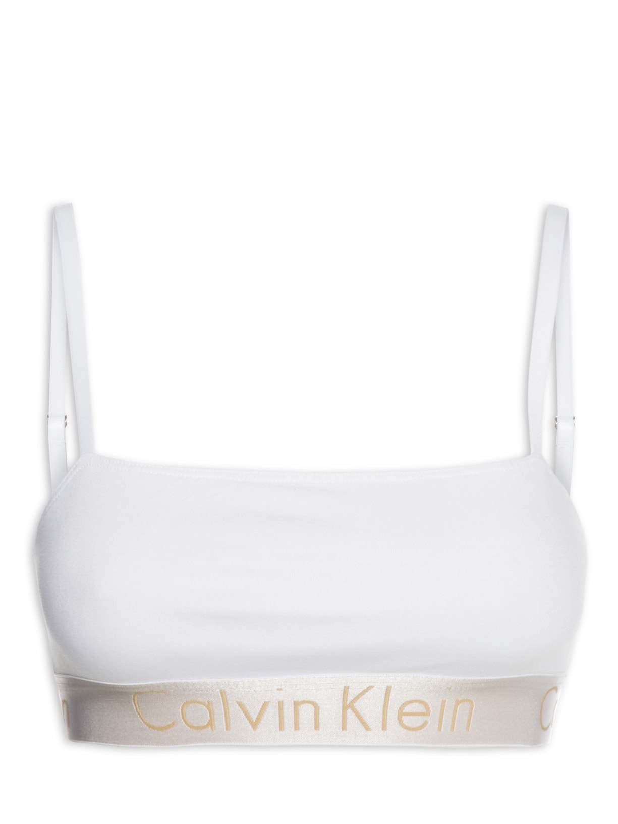 Top Faixa Alças Cotton Ck Reveillon Dourado Calvin Klein Underwear