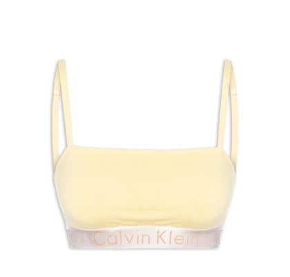 Top Faixa Alças Cotton Reveillon - Amarelo