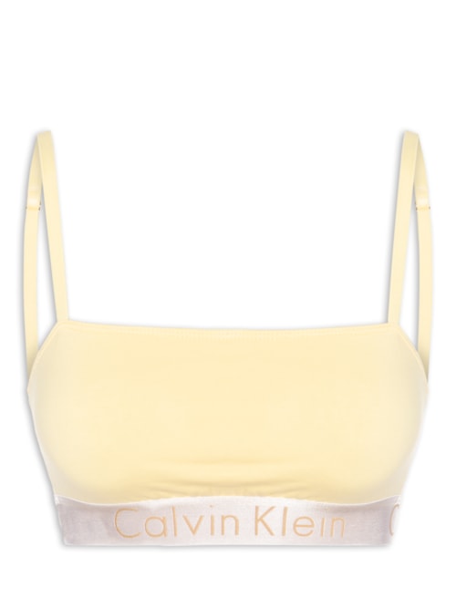 Top Faixa Alças Cotton Reveillon - Amarelo