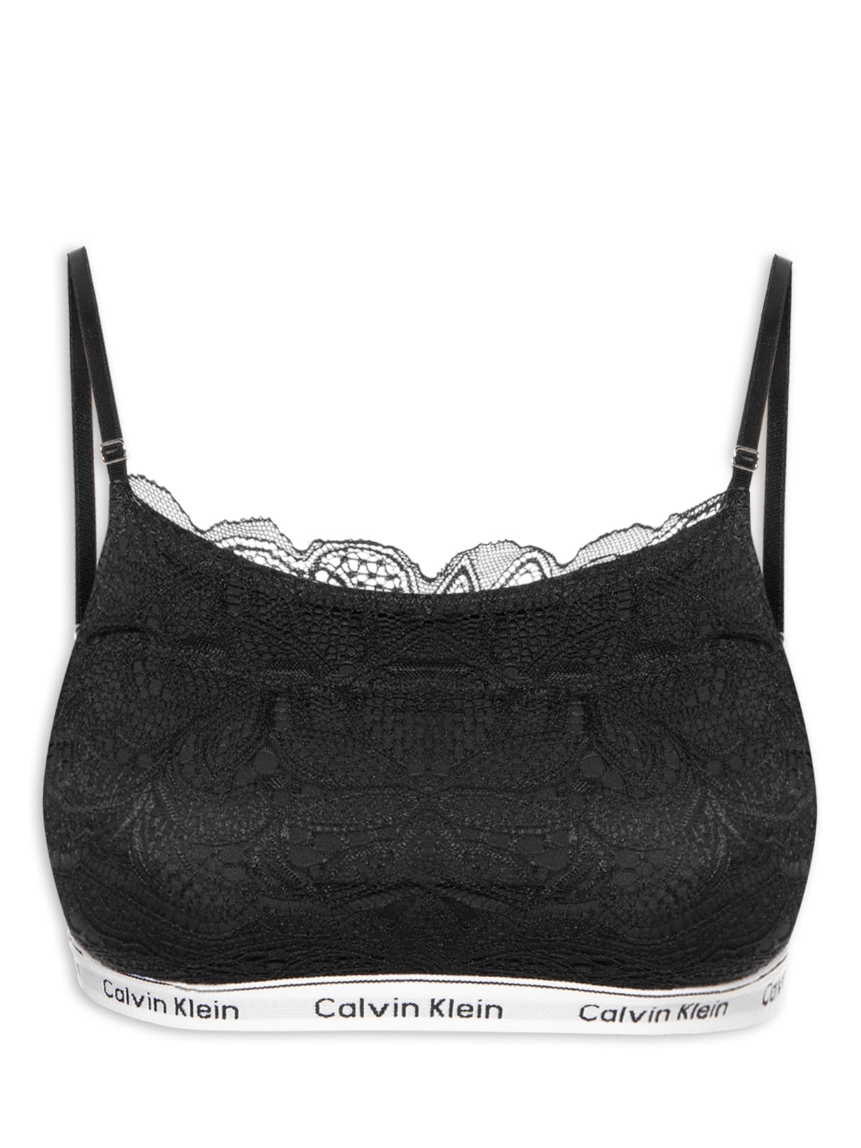Top Faixa Ck Modern Lace - Preto