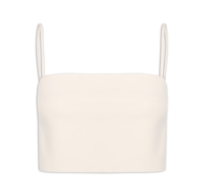 Top Faixa Crepe Whitecap - Off White